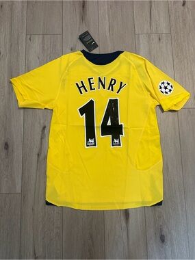 Henry Arsenal 2006 Final Retro Jersey Yellow
